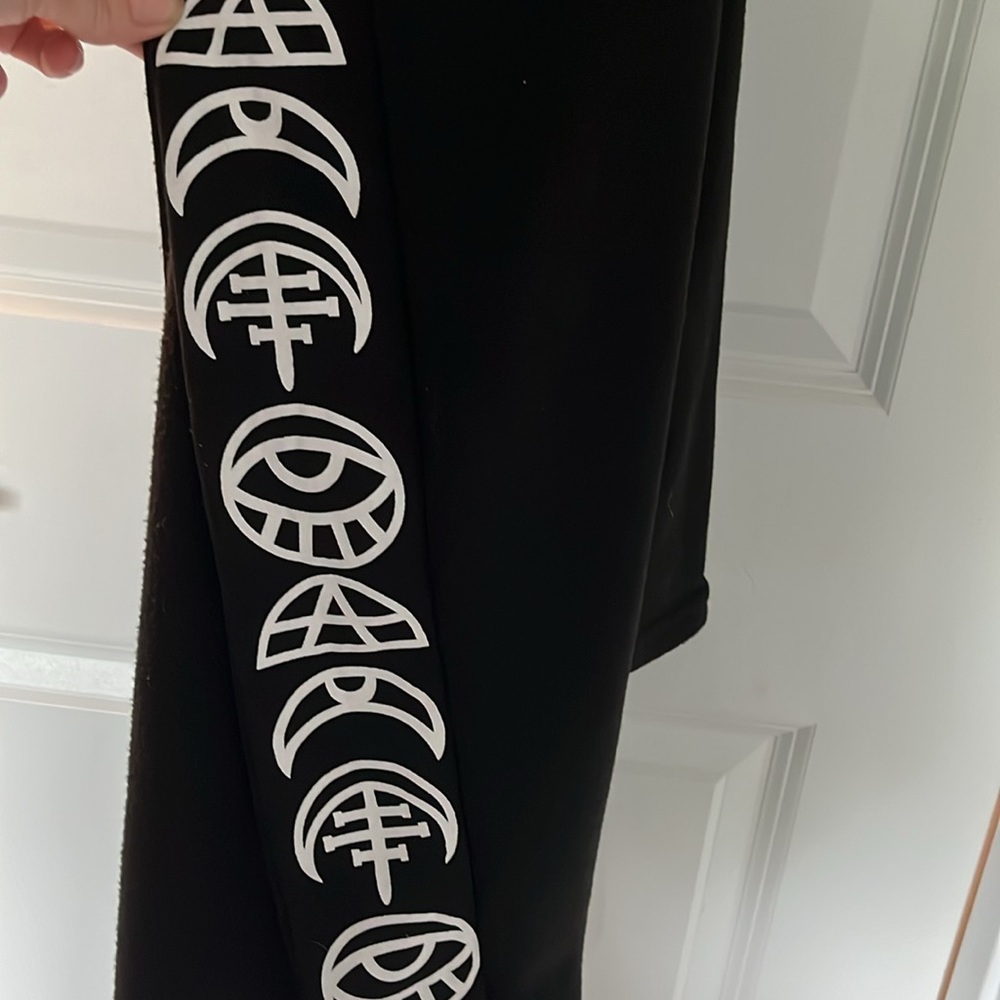 🧿 EVIL EYE 🪬 MOON 🌚 WICCAN CARDIGAN🧙🏻‍♀️🐈‍⬛sz.MEDIUM - Picture 11 of 13
